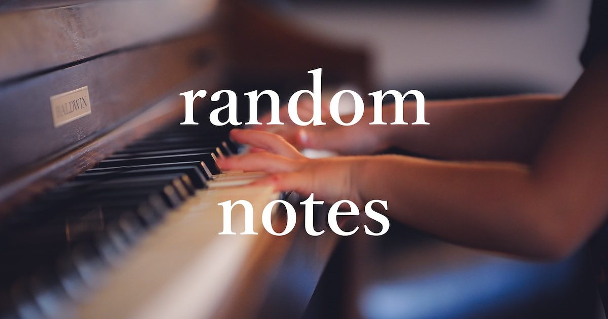 random notes